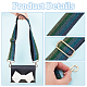 Stripe Pattern Glittered Polyester Adjustable Webbing Bag Straps PURS-WH0005-82KCG-01-4