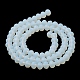 Brins de perles de verre de couleur unie imitation jade EGLA-A034-J10mm-MD06-4