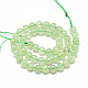 Chapelets de perles en préhnite naturelle G-S263-6mm-04-2