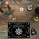 Set di tavole da divinazione per rabdomanzia a pendolo DJEW-WH0324-041-6