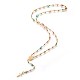 304 Edelstahl Rosenkranz Perlenketten aus rostfreiem NJEW-E133-01G-1