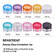BENECREAT 5g Square Bottom PS Plastic Empty Face Cream Jar MRMJ-BC0001-30-6