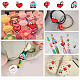 CHGCRAFT 9Pcs 3Styles Hospital Theme Silicone Beads Stethoscope Silicone Bead Nurse Silicone Bead for DIY Jewelry Necklace Keychain Bracelet SIL-CA0001-35-7