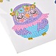 Kit di adesivi con pittura diamante gufo fai da te per bambini DIY-O016-02-4