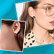 Unicraftale 60pcs 2 couleurs 304 boucles d'oreilles en acier inoxydable STAS-UN0041-58-5