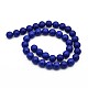Synthetic Lapis Lazuli Round Bead Strands G-M169-10mm-01-2