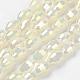 Chapelets de perles en verre électroplaqué EGLA-J013-4X6mm-F03-1