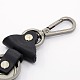 Fermoirs en cuir imitation clés de porte-clés pendentif KEYC-J016-03-3