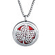 304 Stainless Steel Diffuser Locket Pendant Necklaces STAS-S061-N152-1