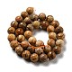 Chapelets de perles en jaspe avec images naturelles G-E571-39-3