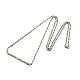 Modische 304 Edelstahl Seil Kette Halskette Herstellung STAS-A028-N039P-L-1