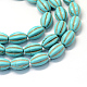 Chapelets de perles en pierres précieuses de turquoise synthétique X-TURQ-S282-16-1