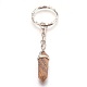Natural & Synthetic Mixed Stone Pointed Keychain KEYC-JKC00161-M-2