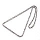 304 Stainless Steel Rope Chain Necklaces NJEW-O058-17-2