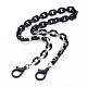 Personalized Acrylic & CCB Plastic Cable Chain Necklaces NJEW-JN02824-02-1