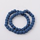 Natural Lava Rock Round Beads Strands G587-21-2