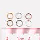 1 caja 6 color anillos de salto de hierro IFIN-JP0012-6mm-3