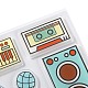 シリコーン切手  DIYスクラップブッキング用  装飾的なフォトアルバム  カード作り  スタンプシート  楽器模様  模様：15~55x8~55ミリ  160x110x3mm DIY-K021-D02-3