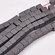 Electroplate Non-magnetic Synthetic Hematite Beads Strands G-J170B-3x3mm-03-1