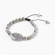 Verstellbare Nylonschnur geflochtenen Perlen Armbänder BJEW-F346-A01-1