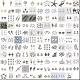 120 pz 120 ciondoli in lega di stile tibetano FIND-YW0001-49-1