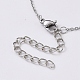 Cubic Zirconia Charms Necklaces NJEW-JN02686-01-4