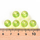 透明なアクリルビーズ  ラウンド  黄緑  12x11mm  穴：2.5mm  約566個/500g MACR-S370-A12mm-729-4