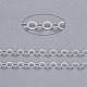 Brass Flat Oval Cable Chains X-CHC029Y-S-1