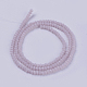 Chapelets de perle en verre opaque de couleur unie X-GLAA-F076-A12-2