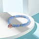 Bracelet à breloques en alliage d'émail papillon pour adolescente femme BJEW-JB06917-4