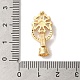 Латунные микро проложить кубического циркония раз за застежками KK-B098-07G-03-3