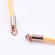 Braided Cotton Cord Bracelet Making MAK-I006-13RG-2