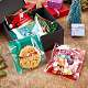 400 piezas 4 estilos bolsas de dulces de Navidad autoadhesivas JX061A-4