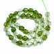 Hilos de abalorios de jade blanco natural G-N326-96-2