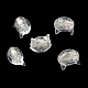 Нити из фольгированных бусин лэмпворк ручной работы FOIL-Z001-04E-2