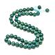 Einstellbare natürliche chrysocolla Perlen Halsketten G-T015-J02-1