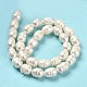 Fili di perle di perle d'acqua dolce coltivate naturali PEAR-E016-083-3