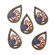 Односторонние подвески из осины с принтом на тему американского флага WOOD-G014-01E-1