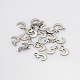 304 Stainless Steel Moon and Star Charms STAS-N025-08-2