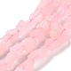Perlas de cuarzo rosa cruda naturales ásperos G-B065-C01-1