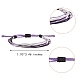 Waxed Polyester Cord Bracelets Set BJEW-SW00031-7