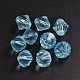 Faceted Bicone Transparent Acrylic Beads DBB12MM11-2