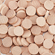 Nbeads 200 Stück unfertige runde Holzscheiben WOOD-WH0030-11-5