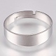 201 Stainless Steel Finger Ring Settings STAS-G173-20P-1