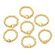 Круглые кольца из латуни и бисера из сплава для женщин RJEW-G282-01G-1