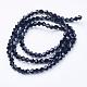 Black Glass Bicone Beads Strands X-GLAA-S026-10-3