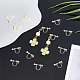 UNICRAFTALE 16Pcs Real 18K Gold Plated Stainless Steel Clip-on Earring Findings with Plastic Clip-on Earring Converter Non-Pierced Earrings with Loop with Open Jump Rings for Jewelry Making STAS-UN0051-64-2