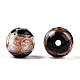 Perles vernissées de sable d'or manuelles  LAMP-T019-14mm-01-3