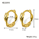 925 Sterling Silver Twist Hoop Earrings for Women IA8169-1-2