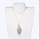 Handmade Japanese Seed Beads Tassels Pendant Necklaces NJEW-JN02443-01-3